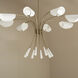 Arcus LED 45.5 inch Champagne Bronze with White Chandelier Ceiling Light